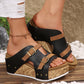 🔥Summer Promotion 50% OFF 🔥Women's Fashion Cutout Platform Wedge Sandals