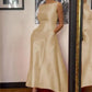 Elegant solid-color evening dresses