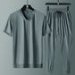 LUXURY MEN'S CASUAL ICE SILK SET