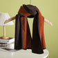 Happy Cotton Scarf" Versatile Double-Sided Magnetic Clasp Silk Scarf