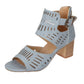 Women's Summer Hollow Leather Corrective Sandals