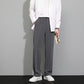 SPRING SUMMER ICE SILK STRAIGHT LEG PANTS