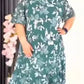 【M-4XL】Elegant high quality chiffon dress with floral pattern