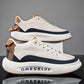 Leather men's casual shoes with thick soles——Free Shipping