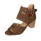 Women's Summer Hollow Leather Corrective Sandals