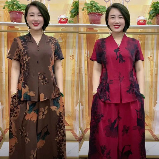 New summer two-piece set for mothers