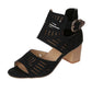Women's Summer Hollow Leather Corrective Sandals