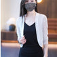 Sun knit Cardigan Women's thin ice silk Coat shawl air-conditioned shirt with slip skirt