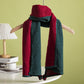 Happy Cotton Scarf" Versatile Double-Sided Magnetic Clasp Silk Scarf