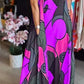🔥BUY 2 GET 10% OFF💝Women's Square Neck Printed Suspender Dress