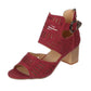 Women's Summer Hollow Leather Corrective Sandals