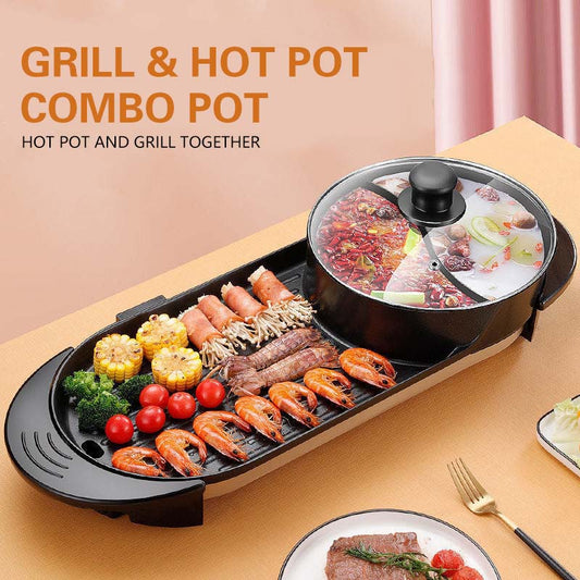 2-in-1 Grill & Hot Pot