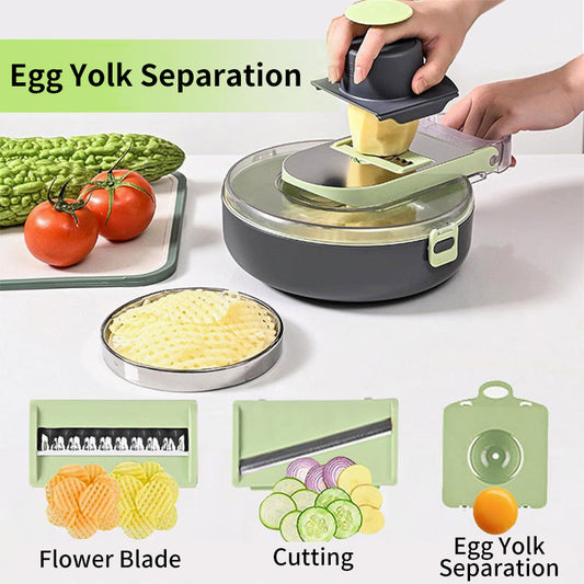All-In-1 Handheld Food Chopper with Drainer Basket