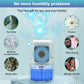 Intelligent Dehumidifier - 220V with Multi-Color LED Lights & Auto-Timer - Low Energy & Quiet Operation - Ideal for Bedrooms and Basements