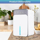 Intelligent Dehumidifier - 220V with Multi-Color LED Lights & Auto-Timer - Low Energy & Quiet Operation - Ideal for Bedrooms and Basements