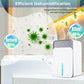 Intelligent Dehumidifier - 220V with Multi-Color LED Lights & Auto-Timer - Low Energy & Quiet Operation - Ideal for Bedrooms and Basements