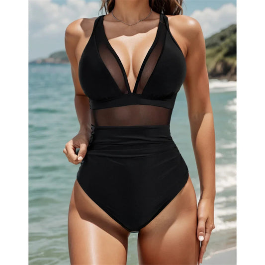 🌷 Meet Summer-50% OFF🏝️👙Mesh Tummy Control Swimsuit