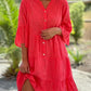 Hollow out loose dress
