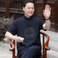Middle-age Men's Ice silk Short-sleeve 2-piece Tang suit