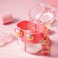 Cute Dual Drink Water Bottle with Straw and Shoulder Strap