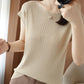 Women's ice silk boat neck short sleeves