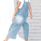 🔥Limited time sale 50% OFF💕Women's Cute Casual Button Jumpsuit Ripped Denim Overalls