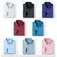 Men's Silky Wrinkle Resistant Solid Color Stretch Shirt
