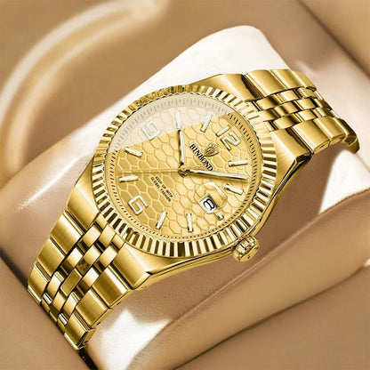 Men’s Honeycomb-Pattern Luminous Watch