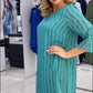 Women's Fashion Round Neck Midi Dress