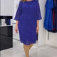 Women's Fashion Round Neck Midi Dress