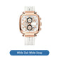 ⚡Hot Sale 50% Off⚡Multi Functional Waterproof Quartz Men's Square Watch Silicone Tape