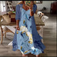 Two-piece Floral Printed Maxi Dress