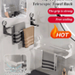 Suction Cup Hanging Double Bar Towel Rack