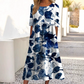 Printed Casual Round-Neck Dress