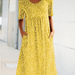 🎁 New Year Hot Sale🎁Casual Women Scoop Neck Floral Dress (with pockets)