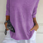 ✨ Solid Color Knitted V-Neck Top – Breathable Comfort, Minimalist Elegance & Timeless Style 💎👚