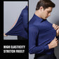 Men's Silky Wrinkle Resistant Solid Color Stretch Shirt