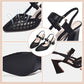 Pointed toe ankle strap rhinestone sandals