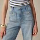 🔥Last 24 Hours Sale 75% OFF⏰👖Tummy Control Sailor Wide Leg Trousers