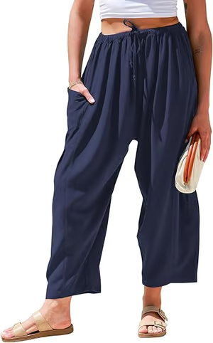 🔥LAST DAY SALE 49% OFF👖Women's Linen Casual Wide Leg Pants