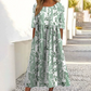 Printed Casual Round-Neck Dress