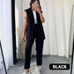 🌸💖 Women’s Stylish Sleeveless Blazer & High-Waisted Pants Set