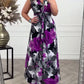 🌸LAST DAY PROMOTION - 50%OFF🌸Floral print sleeveless pleated elegant dress