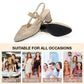 Pointed toe ankle strap rhinestone sandals