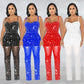 Women's Fashion Sequin Spaghetti Strap Jumpsuit