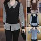Women's Chic Faux 2-Piece Shirt
