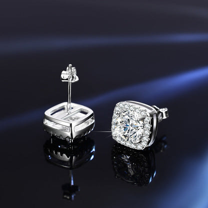 Moissanite Sparkle Ear Studs