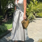 Sleeveless Solid Color Lapel Midi Dresses