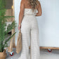 🎁Hot sale ☀️ Summer Vibes! 🌈 Simple Striped Strapless Wide-Leg Jumpsuit – Effortless Chic & Comfort 💃✨