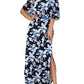 ⏰Last Day Sale 50% OFF💃Women's Off-Shoulder Ruffled Side-Slit Maxi Dress with Pockets ✨